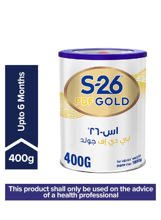 S26 PDF Gold Formula Milk Based For Premature Infants 400grams