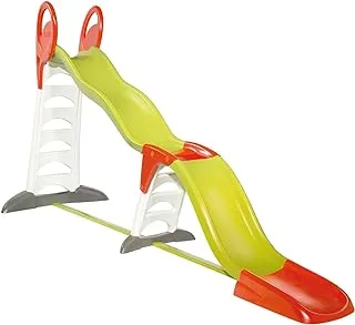 Smoby 310260 Megagliss 2 In 1 Kids Slide (3.75M) ، مصنوعة من بلاستيك متين معالج ضد الأشعة فوق البنفسجية