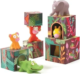 Djeco Maxi Topanijungle Stacking Cubes Toy