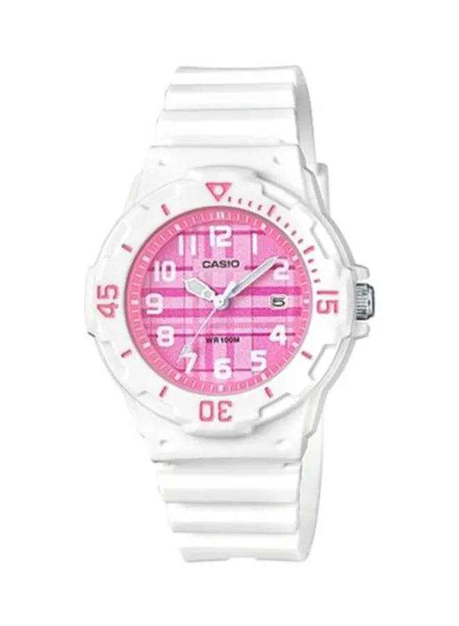 CASIO Women's Youth Series Analog Watch LRW-200H-4CVDF - 34 ملم - أبيض