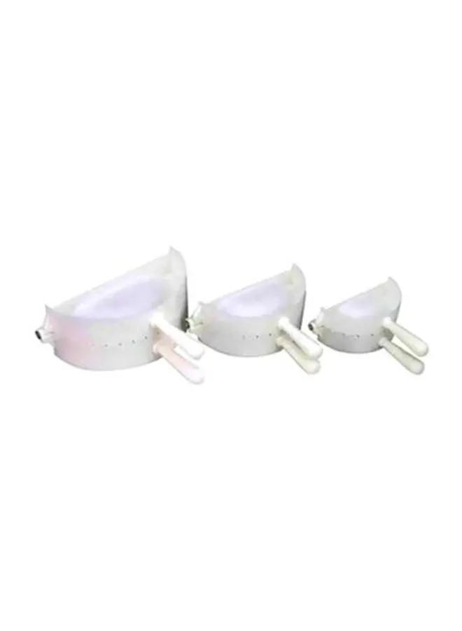 Prestige 3-Piece Dumpling Mould Set Includes 1xSmall 8.5cm, 1xMedium 12cm, 1xLarge White 15cm