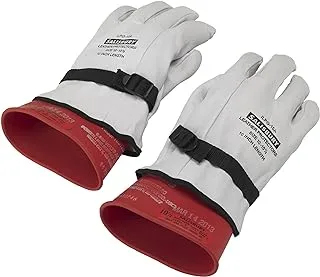 OTC mens High Voltage Gloves, White, Medium US