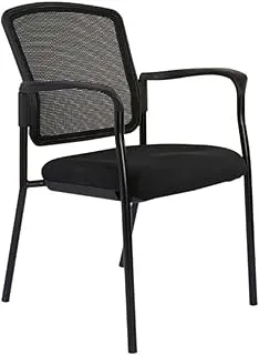 Mahmayi Erica 809NPF Visitors Mesh Guest Chair With Mesh Upholstery and Breathable Fabric (Black), TA809NPFVBLK