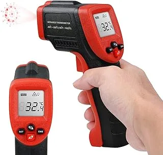 ECVV high precision infrared thermometer professional industrial temperature gun etm550 non-contact lcd display digital laser thermometer-50~550„ƒ