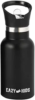 Eazy Kids Stainless Steel Water Bottle 500ml - Black