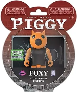 PIGGY Action Figure - Foxy Articulated Buildable Action Figure Toy, Series 1 Piggy Collectible, multi