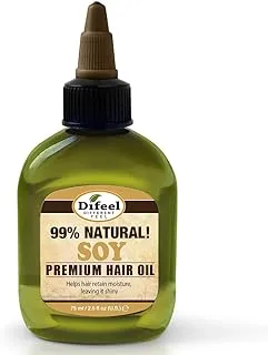 Difeel Soy Oil Premium Natural Hair Oil, 2.5Oz