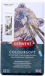 Derwent Coloursoft Colored Pencil, 1 Count (Pack of 1), Multicolor