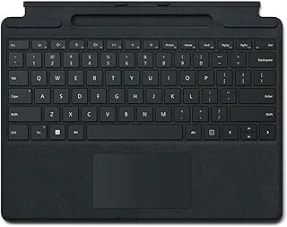 Microsoft Surface Accessories Pro Signature Keyboard Black 8Xa 00014 (English & Arabic Keyboard)