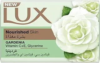 LUX Bar Soap for nourished skin, Gardenia, with Vitamin C, E, and Glycerine, 170g