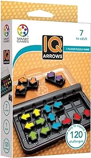 Smart Games - Iq Arrows, Puzzle Game With 120 Challenges, 7+ Years, 9.5 x 3 x 14.5cm