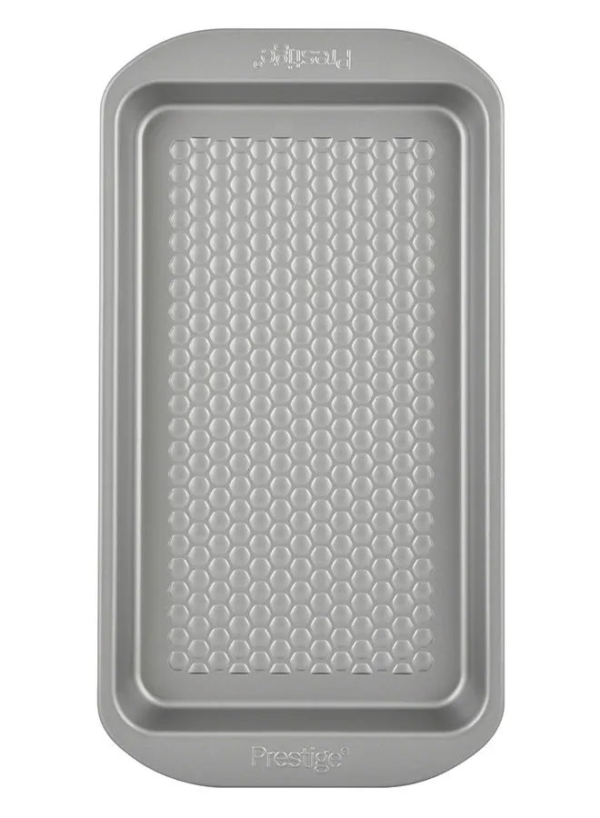 Prestige Oblong Cake Tin Grey 20x38x3.5cm