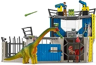 Schleich Toy Dinosaur Research Station 33-Piece Playset For Kids Ages 4-12