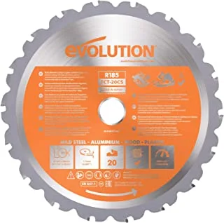 Evolution Power Tools RAGEBLADE 7-1/4-Inch Multipurpose Cutting Blade for Steel, Aluminum, Wood and Plastics