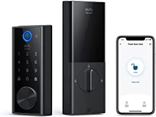 eufy security S230 Smart Lock Touch & Wi-Fi, Fingerprint Scanner, Keyless Entry Door Lock, Smart Wi-Fi Lock, Bluetooth Electronic Deadbolt, Touchscreen Keypad, BHMA Certified, IP65 Weatherproofing