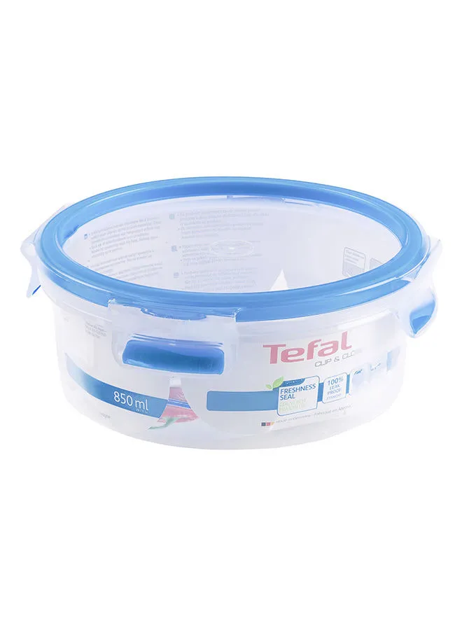 Tefal Masterseal Food Container Clear/Blue 0.85Liters