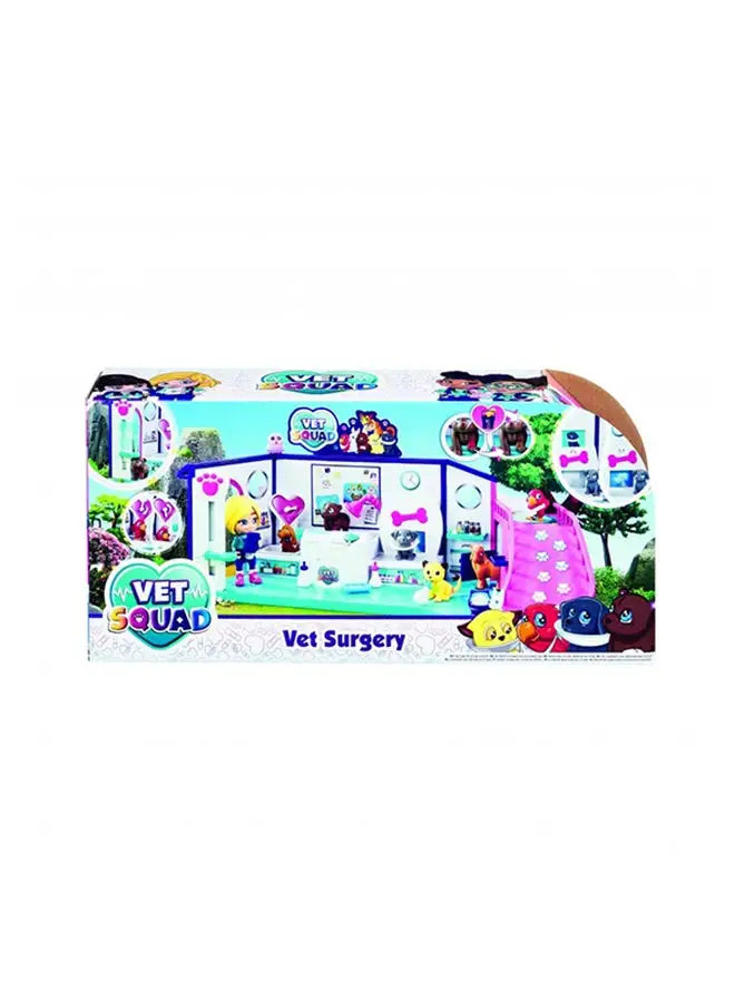 VET SQUAD Surgery Playset With 4 Pets And Accessories Suitable For 4 years+