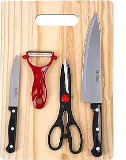 Delcasa 4Piece Knife Set, Multi-Colour, Dc1760