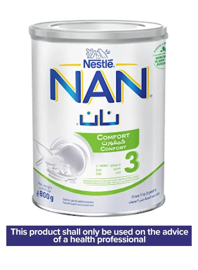 Nan Comfort 3+ Milk Powder, 1-3 Years 800grams