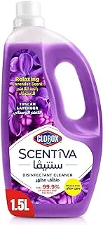 Clorox Scentiva Multipurpose Disinfectant Floor Cleaner, 1.5L, Tuscan Lavender