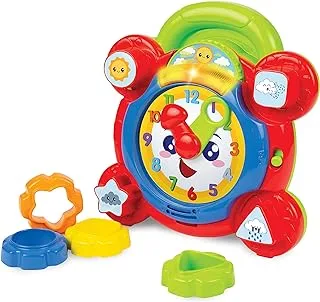 Winfun Time For Fun Learning Clock | A Interactive Way To Learn Read The Movable Hands And Sound Effects Suitable Boys Girls Aged 3 Months Up