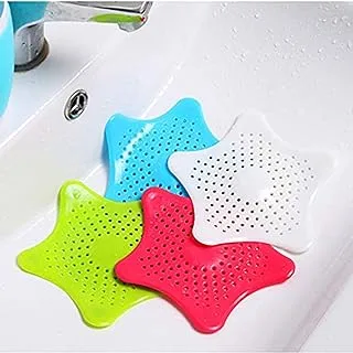 1Pcs Silicone Sink Drain Filter Bathtub Hair Catcher Stopper Trapper Hole Strainer Star Shape for Bathroom Kitchen Toliet