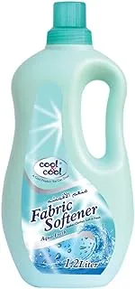 Cool & Cool Aqua Fresh Fabric Softener 1.2 Liters - Long-Lasting Scent, Gentle Fabric Care, Laundry Essential