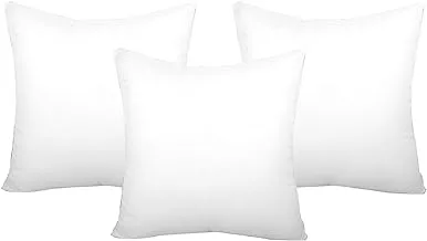 Kuber Industries Plain 3 Piece Cotton Cushion Filler Set - 15.74