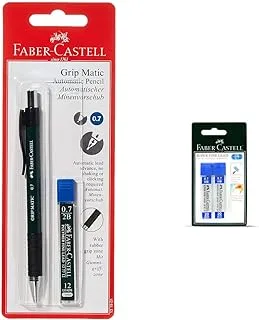 Faber Castell Gripmatic Opaque Mechanical Pencil 0.7mm,Assorted, Circlexpbag2020 & Leads 0.7 mm Hb, 126725-2