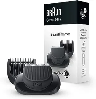 Braun Easyclick Beard Trimmer Attachment (05-Bt) For New Generation Series 5, 6 And 7 Electric Shaver, With Five Different Lengths For Beard Styling, Black