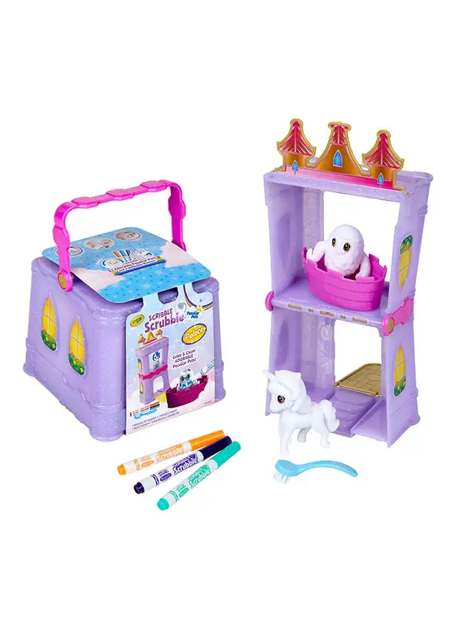 Crayola Scribble Scrubbie Peculiar Pets Palace Playset 13.67x13.82x14.77cm