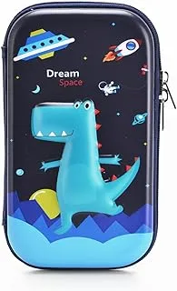 Eazy Kids Dinosaur XL Pencil Case Blue, Black, EZ_PBX_09