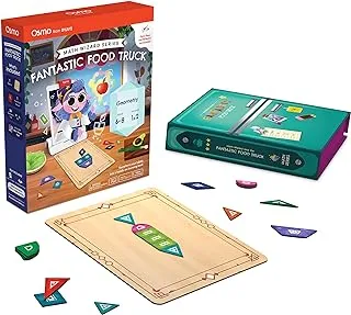 Osmo Math Wizard And The Fantastic Food Truck Co. Games Ipad & Fire Tablet Ages 6 8/Grades 1 2 Learn Geometry Curriculum Inspired Stem Toy Base Required, Fantastic Food Trucks