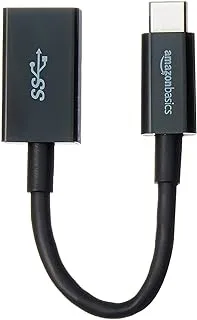 Amazon Basics AmazonBasics USB Type-C to USB 3.1 Gen1 Female Adapter Cable - Black