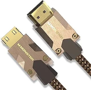 كابل HDMI فائق السرعة عالي السرعة معتمد من Monster M-Series 2000 - 2.0 4K 60 هرتز ، 25 جيجابت في الثانية - 1.5 متر (4.9 قدم)