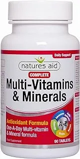 Natures Aid Complete Multi-Vitamins & Minerals, 90 Tablets