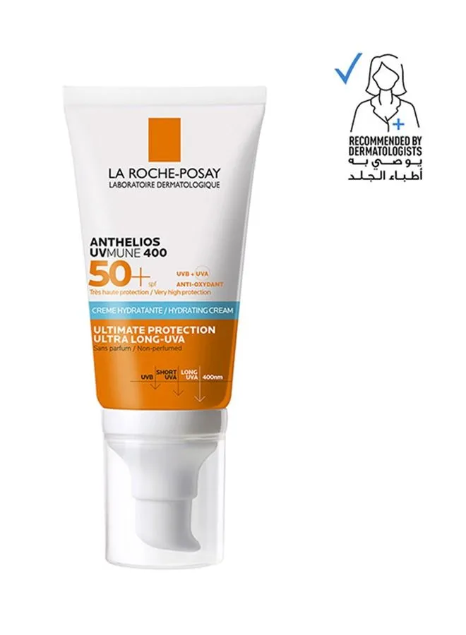 لاروش بوساي Anthelios UVMune 400 كريم مرطب واقي من الشمس SPF50+ 50 مل