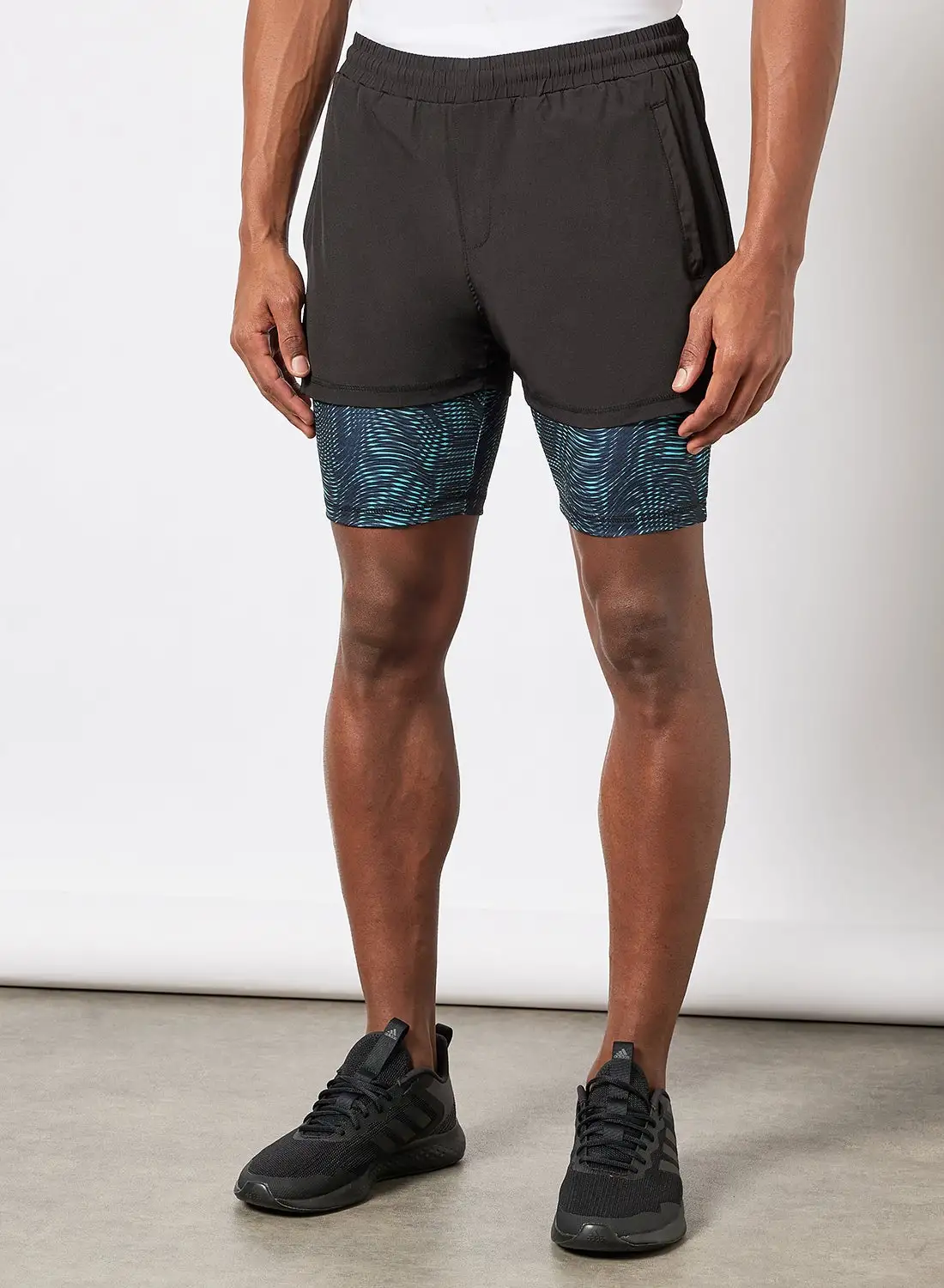 Athletiq Essential Sports Running Shorts Black