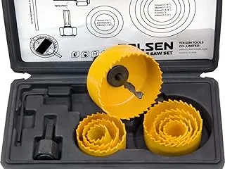 Tolsen 11Pcs Hole Saw Set