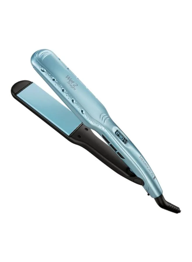 REMINGTON Wet2Straight Wide Plate Hair Straightener Blue