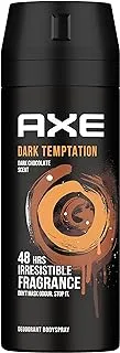 AXE Men Deodorant Body Spray, for long lasting odour protection, Dark Temptation, 48 hours irresistible fragrance, 150ml