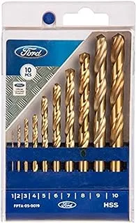 Ford Tools Metal Drill Bits Set For Metal, 1-10 Mm, Fpta-05-0019