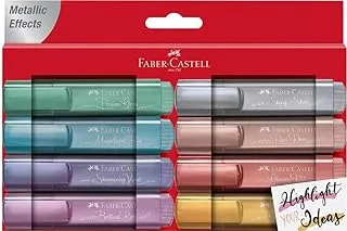 Faber-Castell 154689 - Highlighter TL 46 Metallic Pack of 8