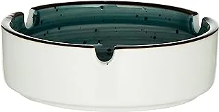 Porceletta Color Glaze Porcelain Round Ashtray, 4 Inch Size, Green