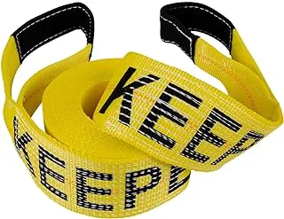 HAMPTON PROD Keeper - 30' x 4'' Emergency Vehicle Towing and Recovery Strap - 10,000 lbs. Max Vehicle Weight and 20,000 lbs. Break Strength, Medium