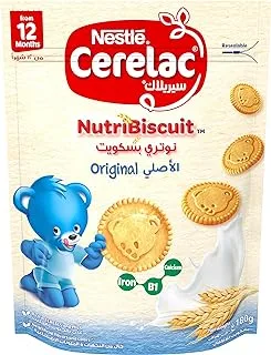 Nestle Cerelac Nutribiscuit Original Bag, 180G, Pack Of 1