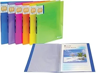 Atlas Pockets Clear File, A4 Size, Glossy Assorted