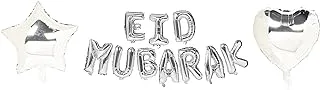 Abcda 11Pcs/Set Eid Mubarak Foil Balloons Rose Gold Silver Letter With Star Moon Balloon For Party Decoration Supplies