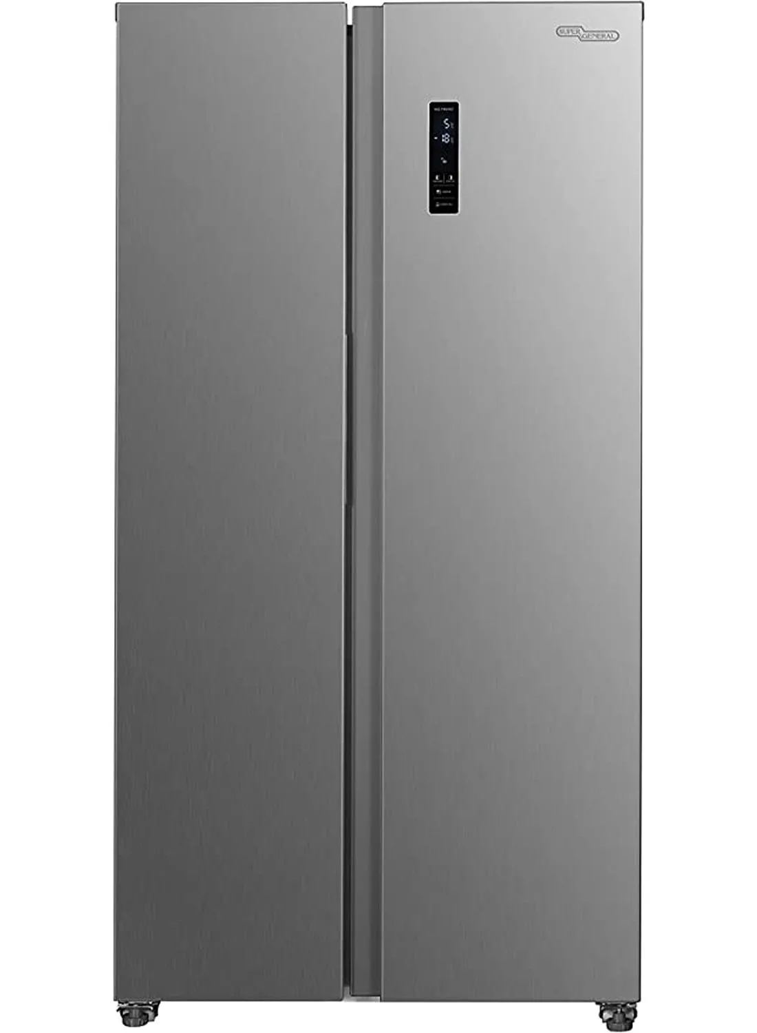 SUPER GENERAL 600 Liters Side By Side Refrigerator-Freezer ‎With Digital Control And Temperature Display, No-Frost, LED-light SGR710SBS Silver