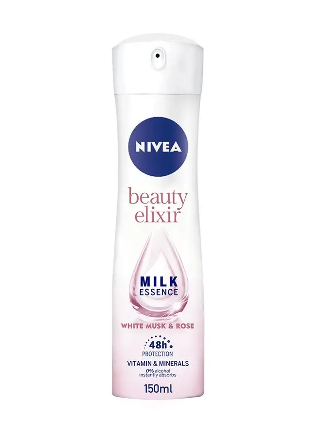 Nivea Beauty Elixir Deodorant White Musk And Rose Scent Spray 150ml